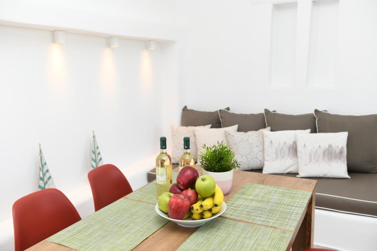 Superior Beachfront Apartment 1 With View To The Aegean Sea Панормос-Миконос Экстерьер фото